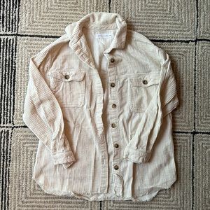 Zara corduroy oversized shirt